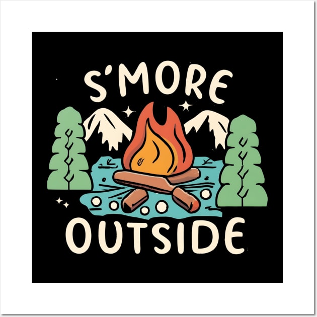 Smores outside Wall Art by NomiCrafts